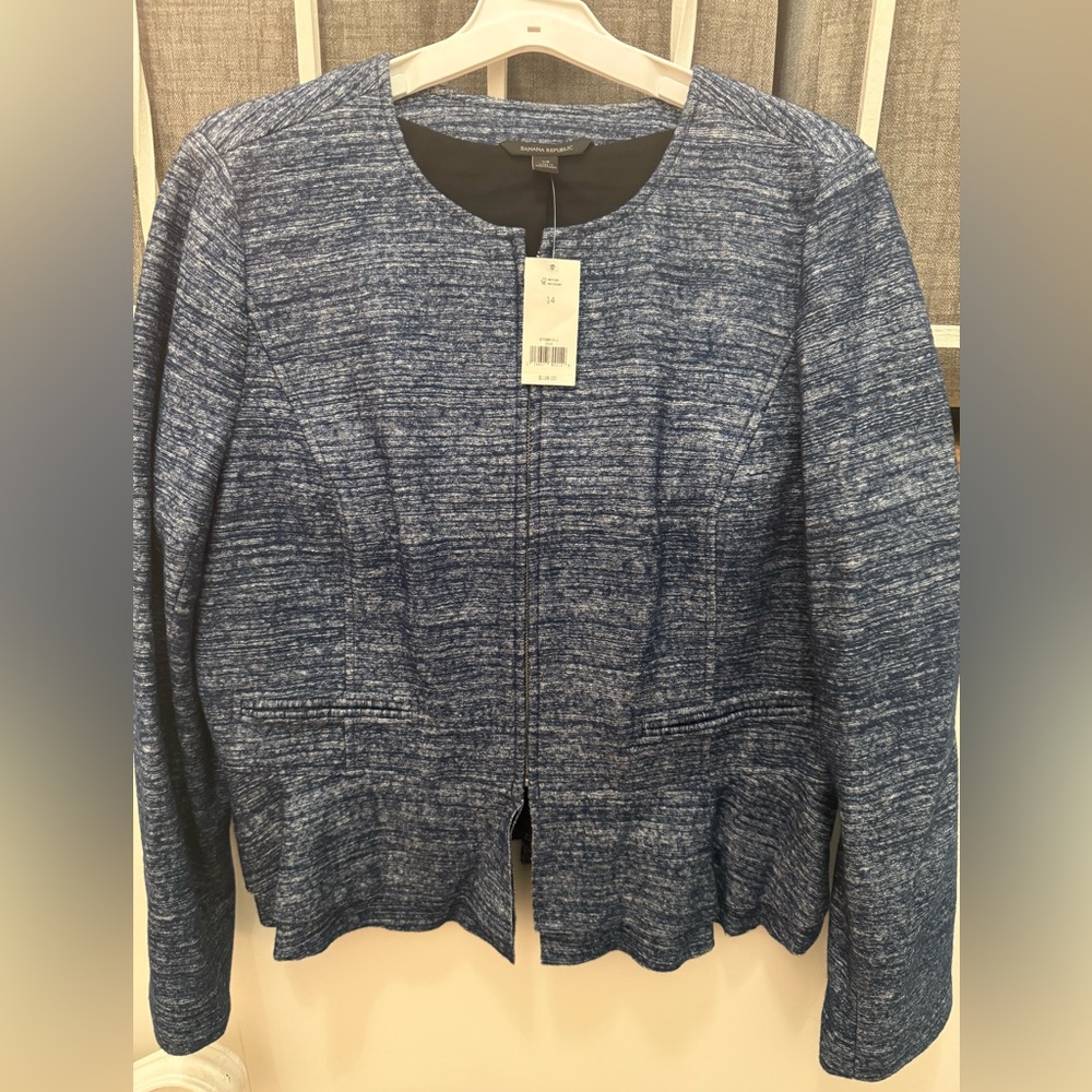 New banana republic blazer (blue marble color)